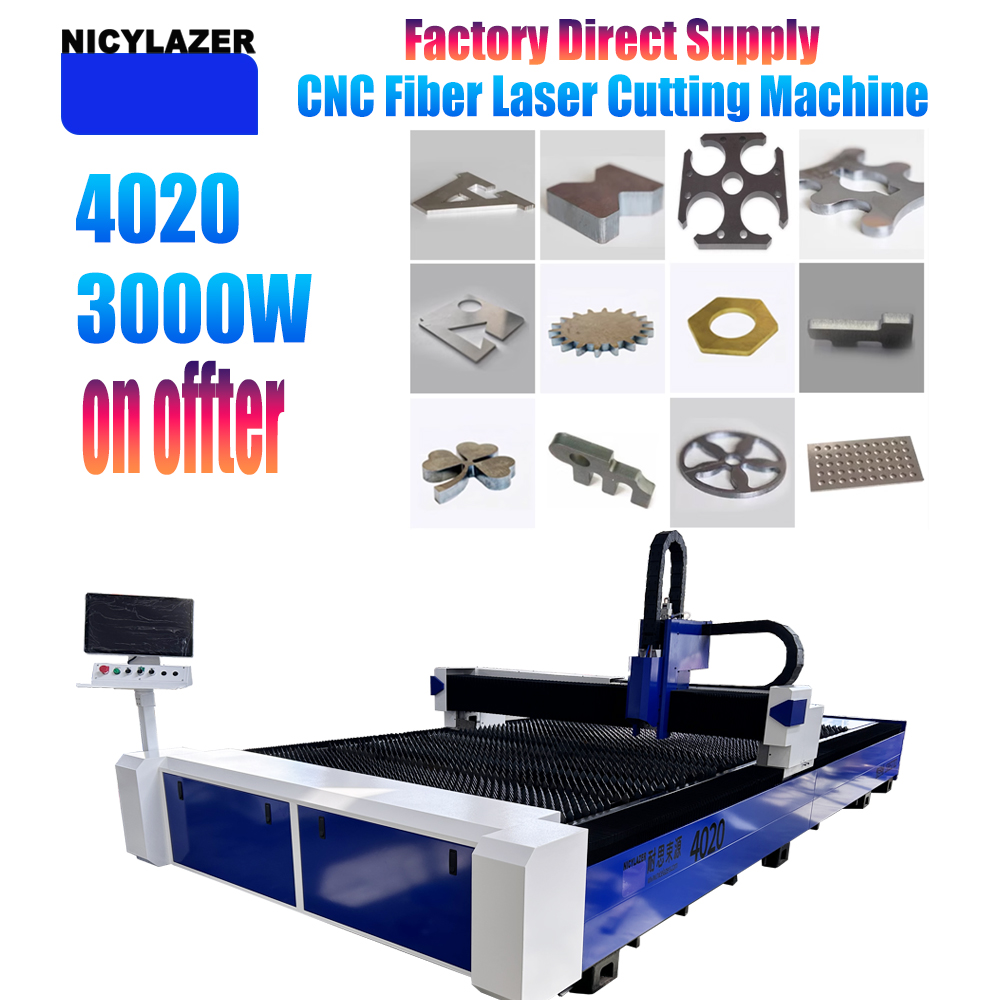 Industrial Fiber Laser Cutting Machine - NICYLAZER CNC 3000W 4020 ファイバーレーザー切断機 金属板鋼板カッター