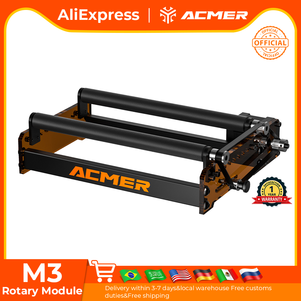 Fiber Laser Cutting Machine - ACMER M3 レーザーロータリーローラー 360 ° 回転