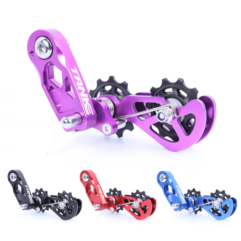 Drag Chain Cnc - MTBダートジャンプシングルスピードマウンテンバイクチェーンテンショナーXC DJ AM DHチェーンガイド自転車アクセサリーCNC機械加工プーリー