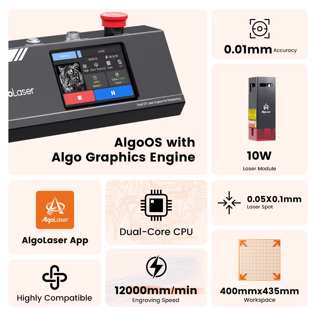 アルゴレーザー DIY テーブル 40*43cm CNC レ - Industrial Grade Laser のレビューと価格