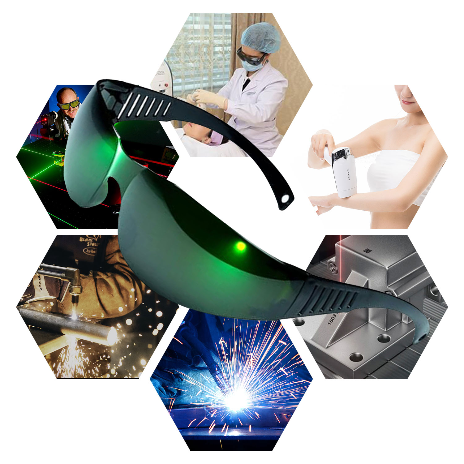 放射線防護メガネ,UV安全赤外線レーザーレンズ,美容液,溶接 - Industrial Laser Glasses のレビューと価格